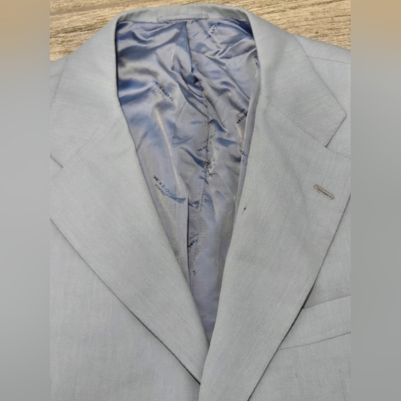 Kiton Light Blue Blazer Jacket 40 R - Picture 5 of 6